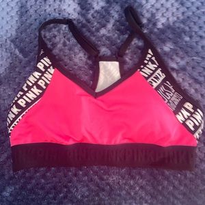 Women’s PINK hot pink sports bra